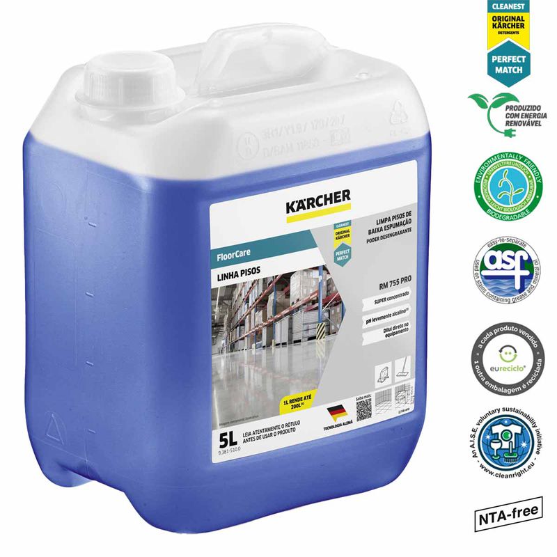Detergente Floor Care (5L) Rm 755 Pro (93815100) - Karcher