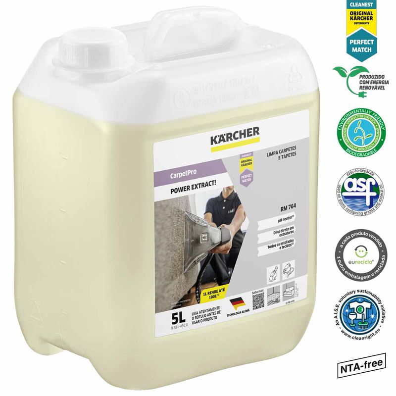 Detergente PowerExtract! (5L) Rm 764 (93814920) - Karcher