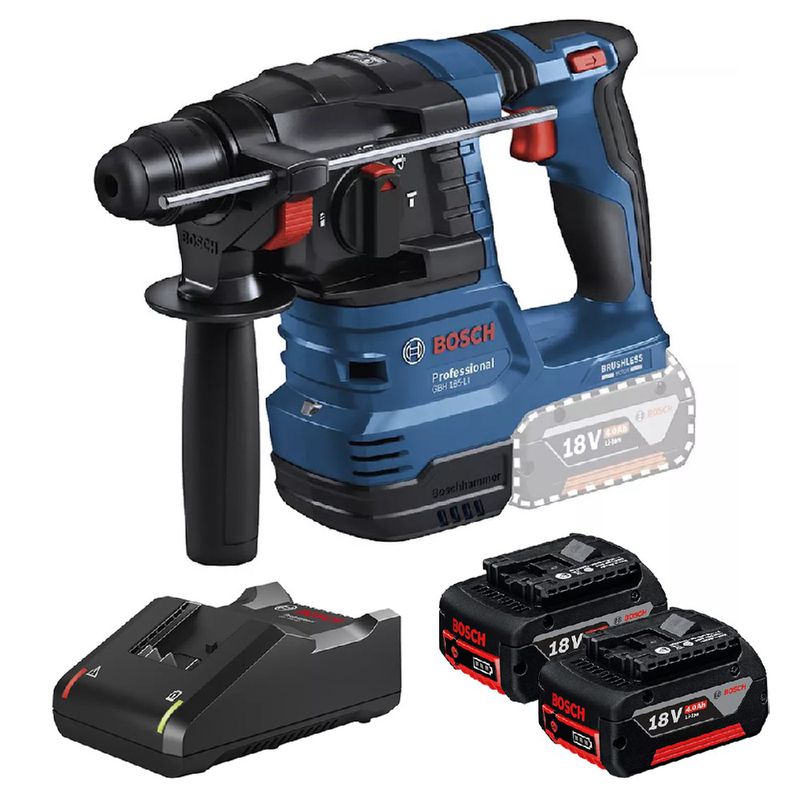 Martelete Rompedor GBH 185-LI Com 02 Baterias e Carregador - Bosch