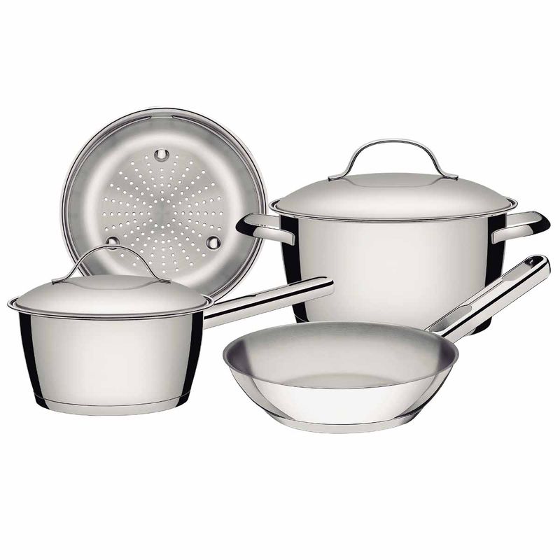 Jogo de Panelas Allegra em Aço Inox Com 4 Peças (65660/270) - Tramontina