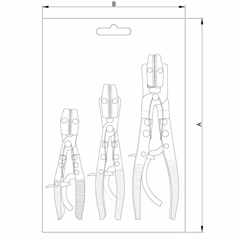 Jogo de Alicates Para Restrição Com 3 Peças (44047/502) - Tramontina Pro