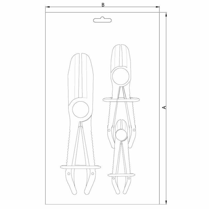 Jogo de Alicates Para Restrição de Fluxo Com 3 Peças (44047/501) - Tramontina Pro