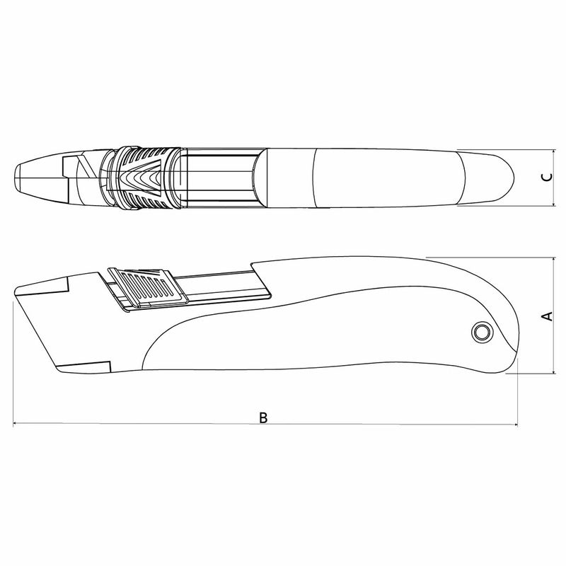 Estilete de Segurança Autorretrátil (44033/402) - Tramontina Pro