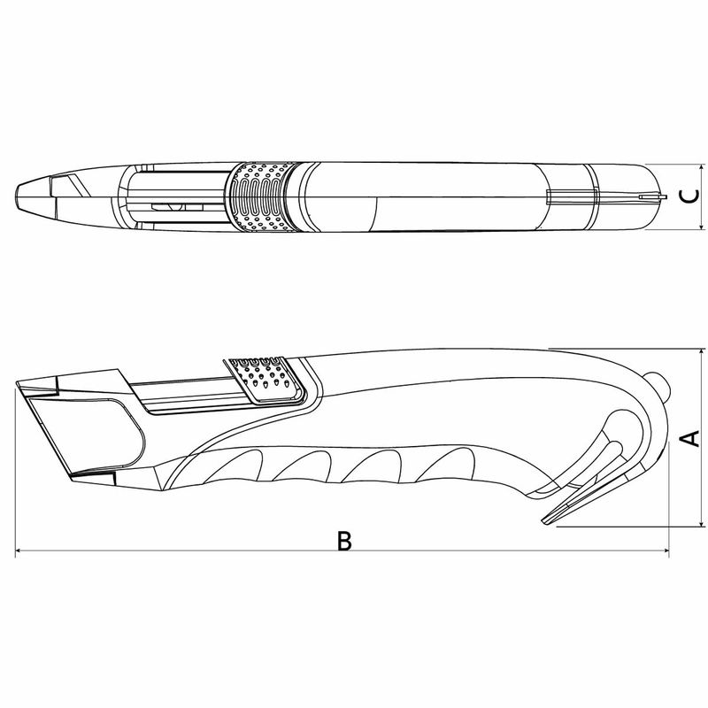 Estilete Autorretrátil Com Ponta Bico de Pato (44033/403) - Tramontina Pro