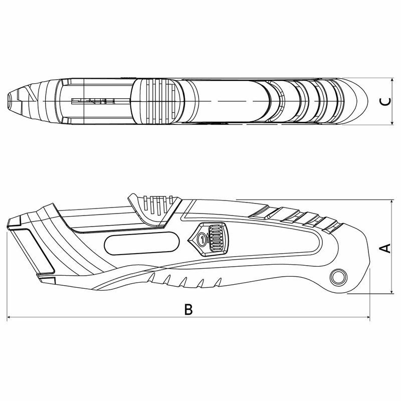 Estilete Retrátil Com Ajuste de Lâmina (44033/405) - Tramontina Pro
