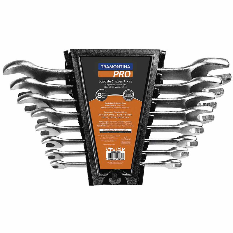 Jogo de Chaves Fixas Com 8 Peças (44610/308) - Tramontina Pro