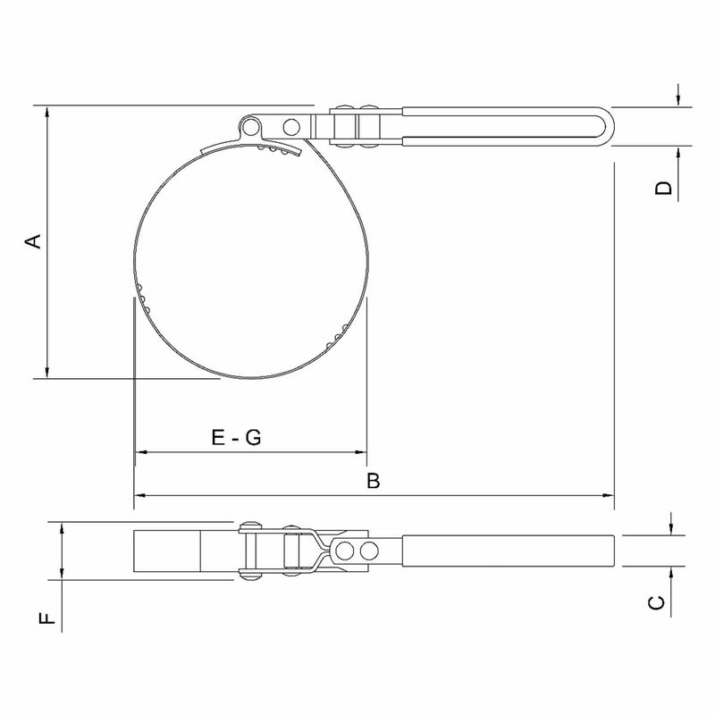 Chave Para Filtro de Óleo 80-90mm (44041/006) - Tramontina Pro