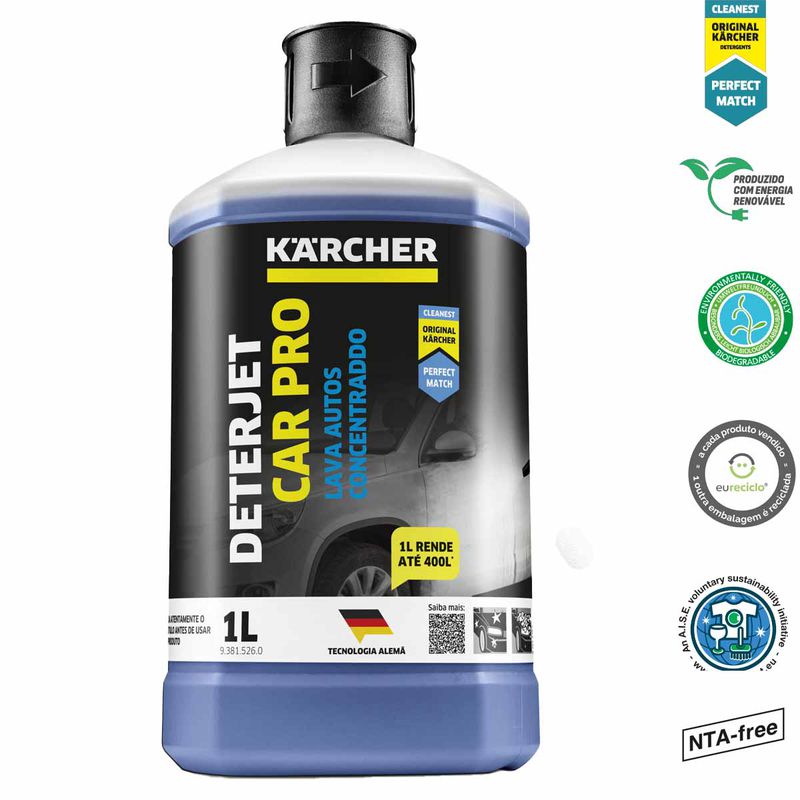 Shampoo Automotivo Concentrado Deterjet Car Pro 1L Rm562 (93815260) - Karcher