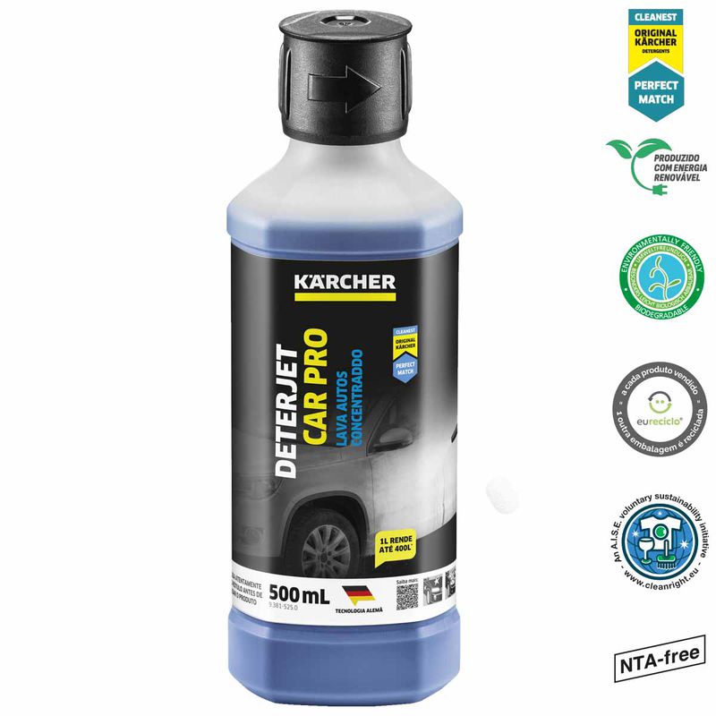Shampoo Automotivo Concentrado Deterjet Car Pro 500mL Rm562 (93815250) - Karcher