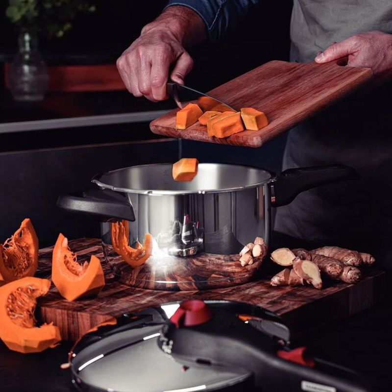 Panela de Pressão Solar Aço Inox e 5 Dispositivos de Segurança 6L - Tramontina 