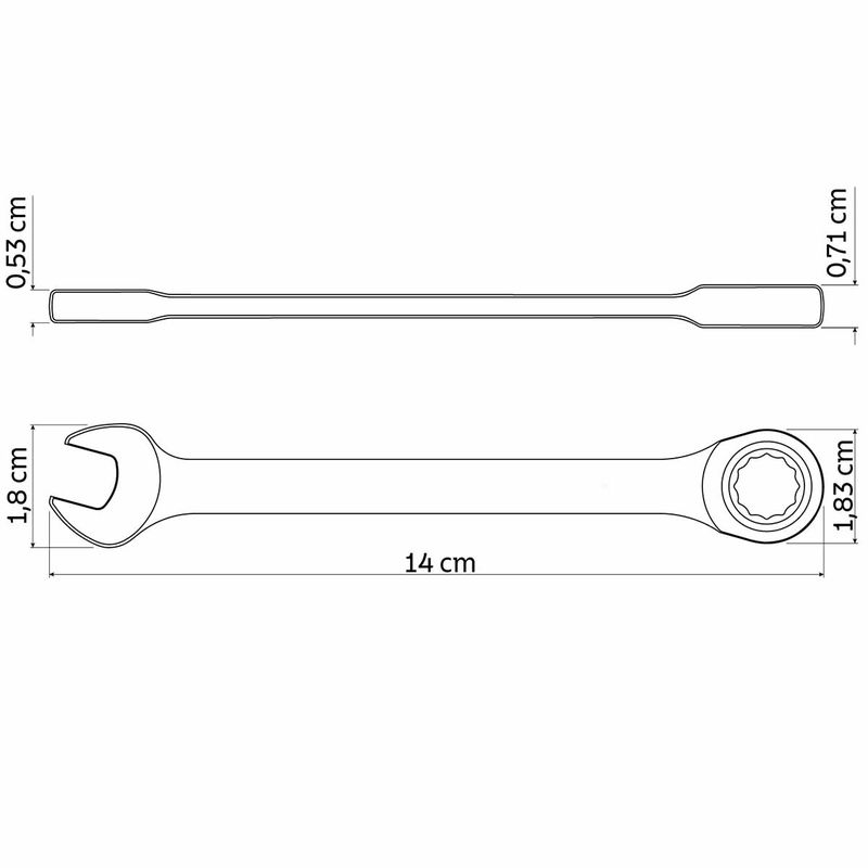 Chave Combinada Com Catraca 8mm (42248/108) - Tramontina