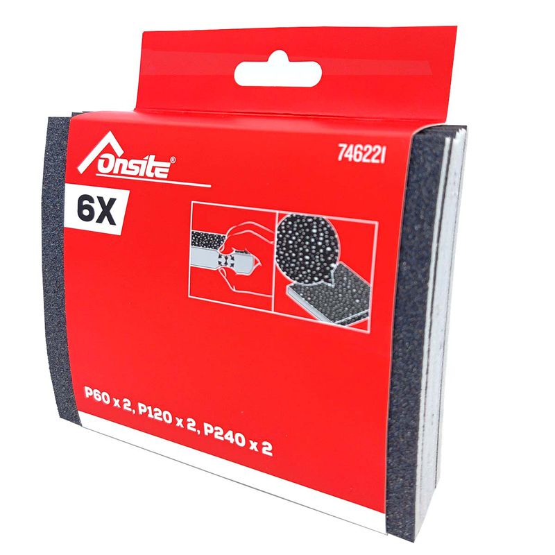 Jogo de Esponjas Abrasivas Com 6 Peças (746221) - Onsite