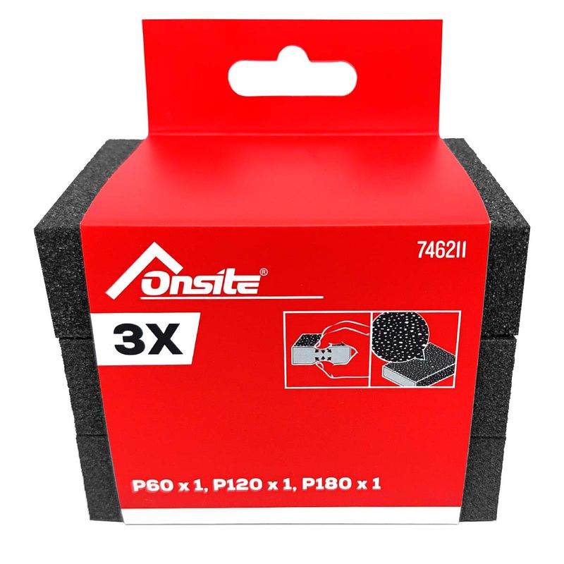 Jogo de Esponjas Abrasivas Com 3 Peças (746211) - Onsite