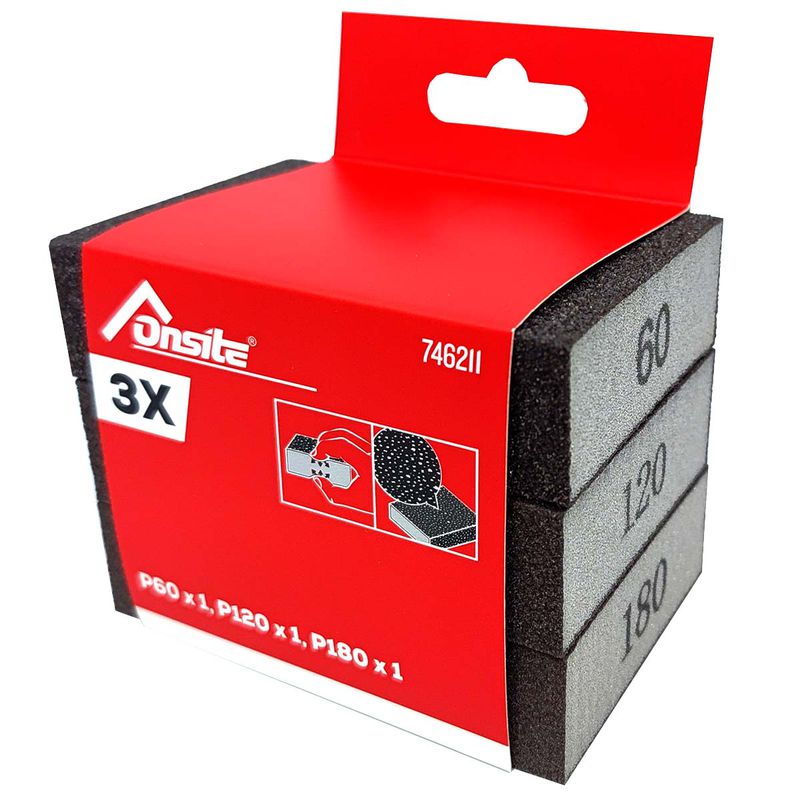 Jogo de Esponjas Abrasivas Com 3 Peças (746211) - Onsite