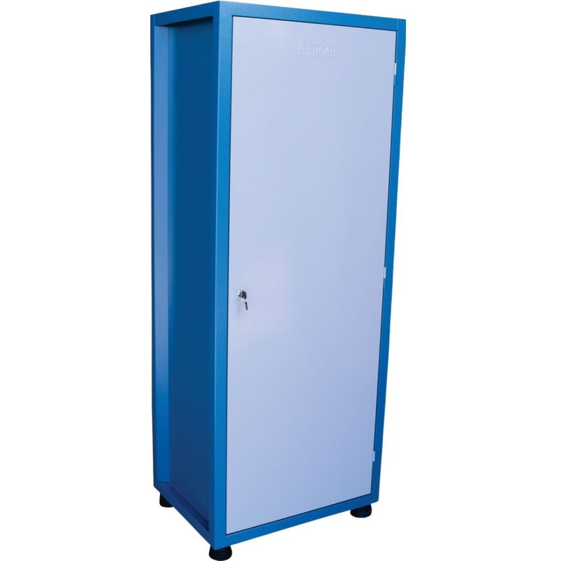 Armário Fechado Com 3 Prateleiras e 7 Gavetas Azul (1522) - Fercar