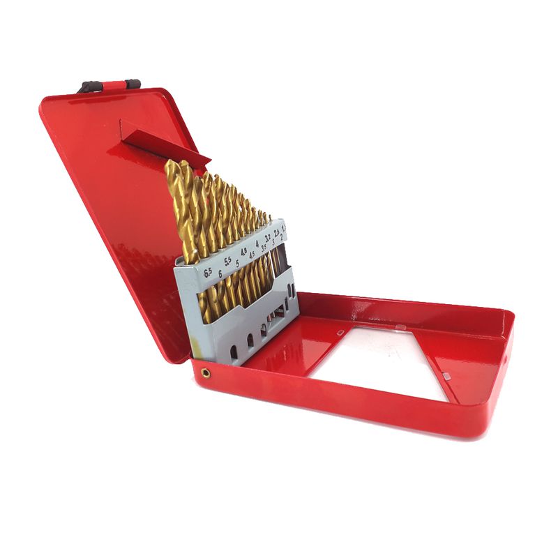 Jogo de Brocas Helicoidais em Aço Rápido 13 Peças 1,5 - 6,5mm (137,0057) - Rocast