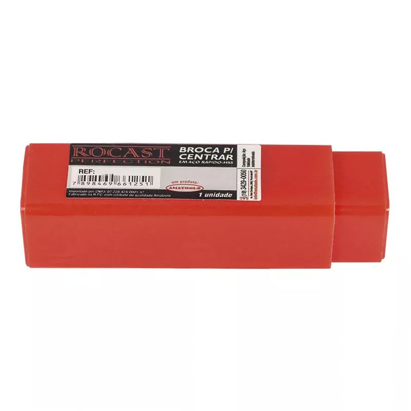 Broca de Centro DIN 333A - 3/16'' x 7/16'' (9,0011) - Rocast