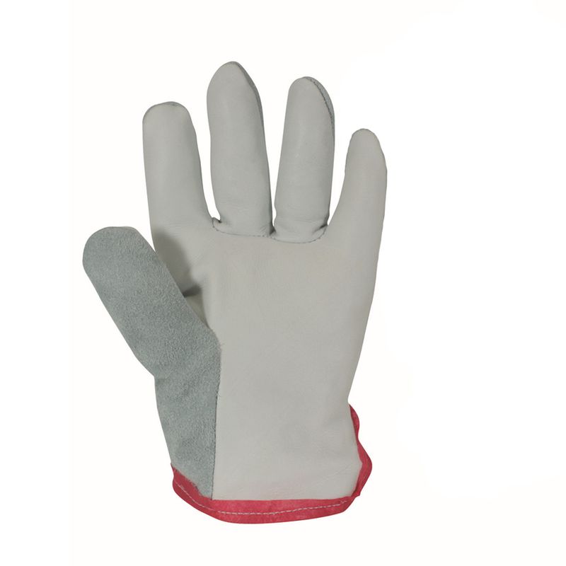 Luva Mista de Vaqueta e Raspa Tipo Petroleira Tamanho Único PPM 12 PROTEPLUS