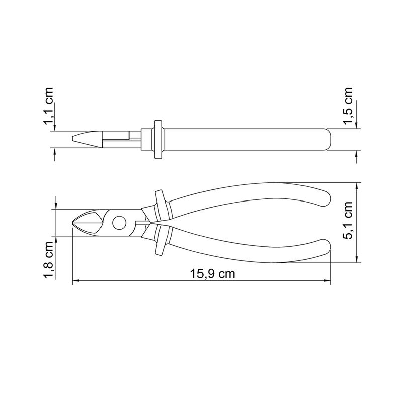 Alicate de Corte Diagonal 6'' (41006/106) - Tramontina