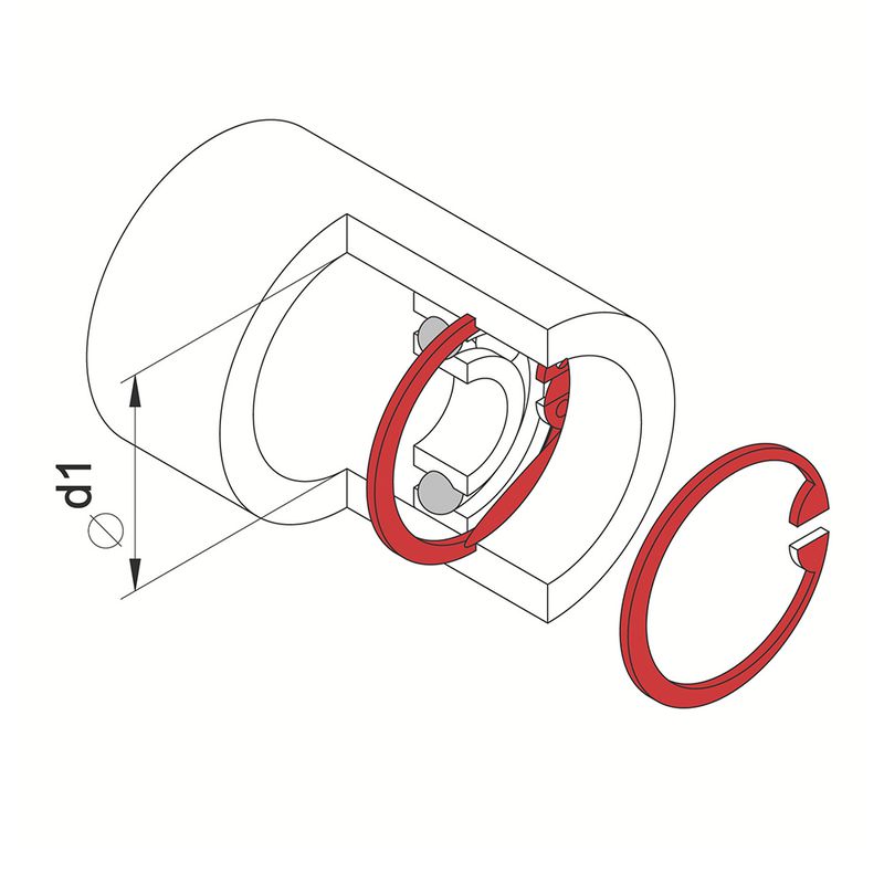 Alicate Para Anéis Interno Reto 7'' (44008/107) - Tramontina Pro