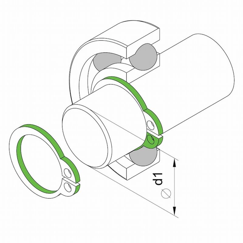 Alicate Para Anéis Externo Reto 5'' (44010/105) - Tramontina Pro