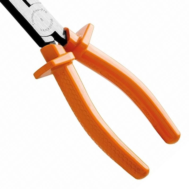 Alicate Meia Cana Bico Longo Curvo Isolado 1000V - 8'' (44004/180) - Tramontina Pro