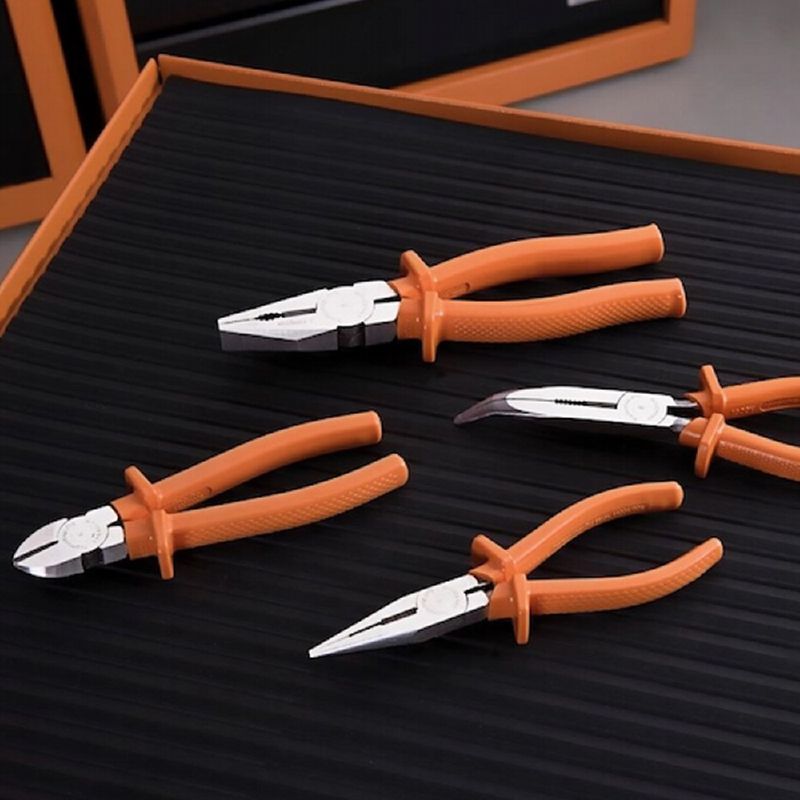 Alicate Meia Cana - Bico Longo Reto Isolado 1.000 V 8'' Tramontina PRO