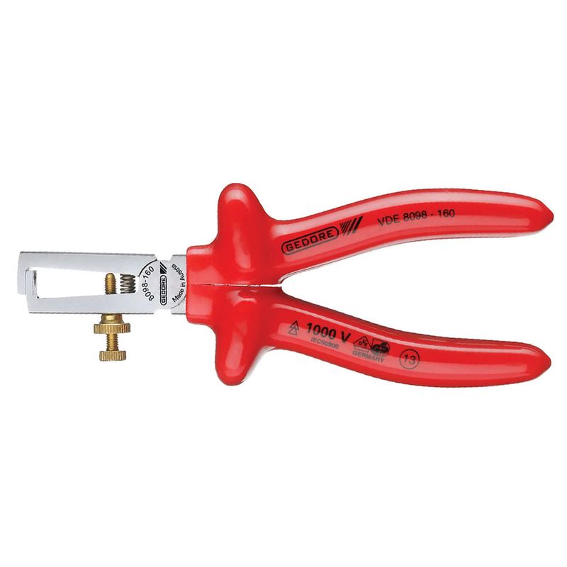 Alicate Desencapador 160mm com Isolamento 029895 - Gedore