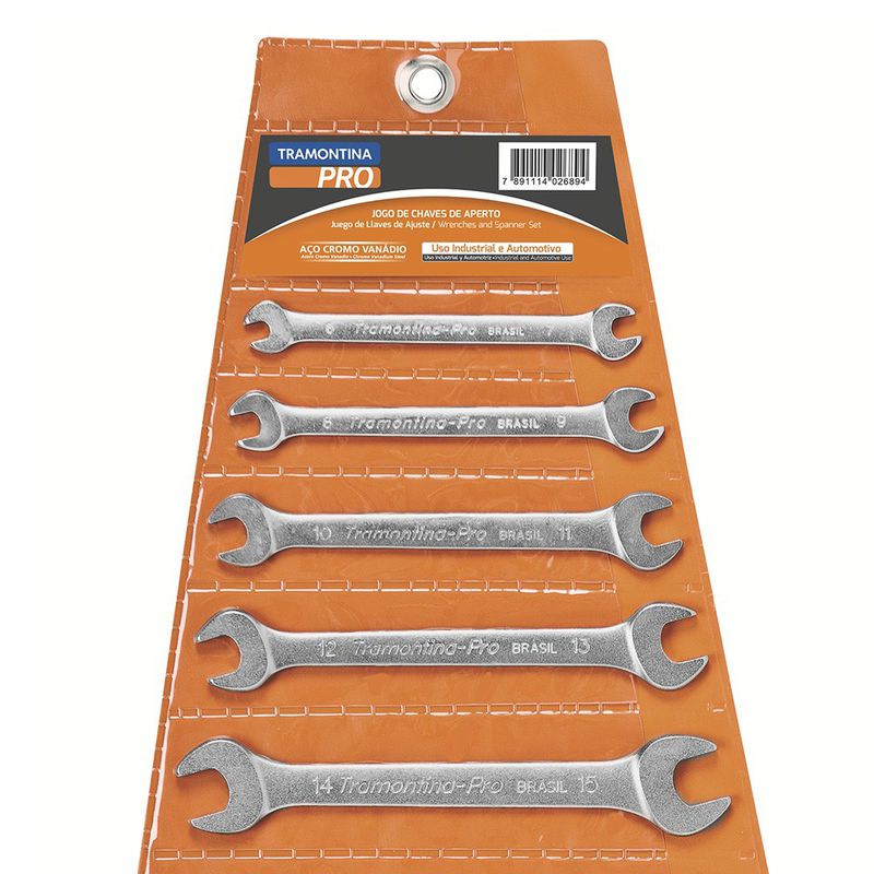 Jogo de Chaves Fixas 8 Peças (44610/208) - Tramontina Pro