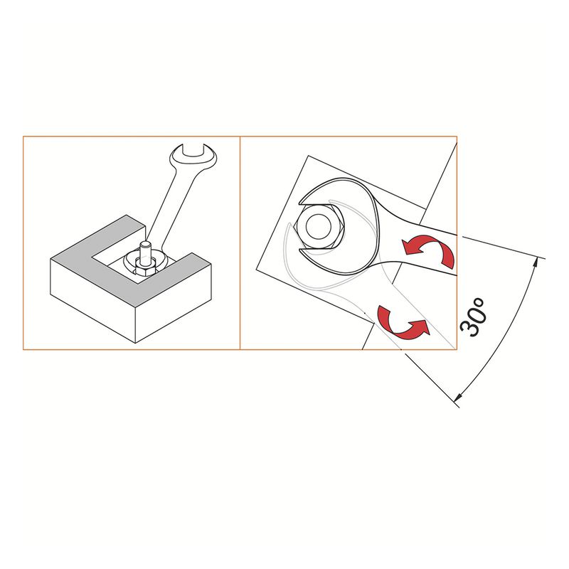 Jogo de Chaves Fixas 8 Peças (44610/208) - Tramontina Pro