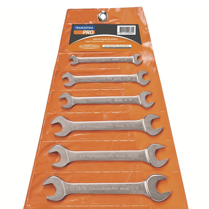 Jogo de Chaves Fixas 8 Peças Tramontina PRO