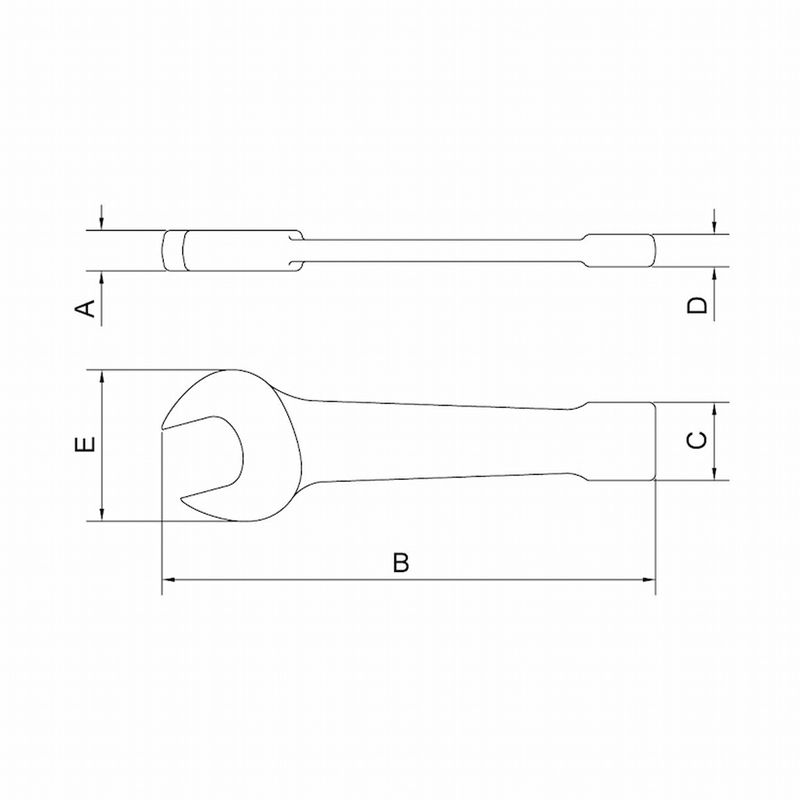 Chave Fixa de Bater 4'' - Tramontina PRO