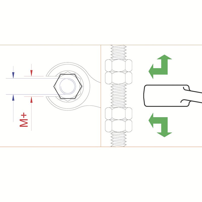 Chave Poligonal Aberta 11 X 13mm (44635/104) - Tramontina Pro