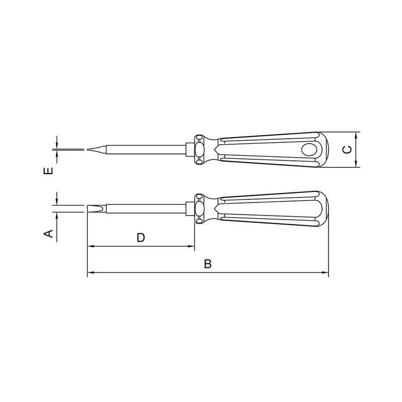 Chave de Fenda Isolada Ponta Chata em Aço Cromo Vanádio 3x150 mm (1/8x6'') Tramontina PRO