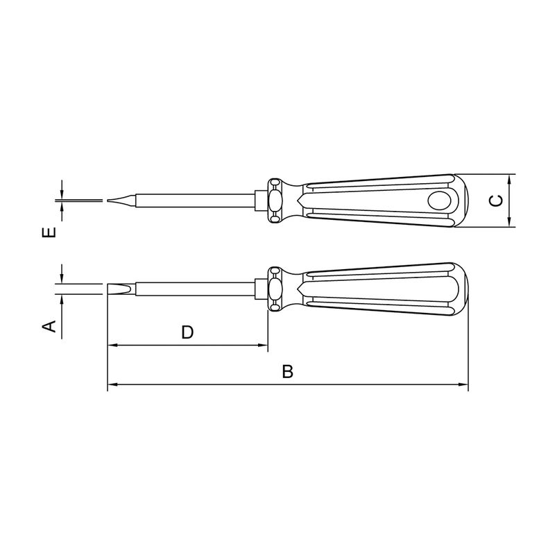 Chave de Fenda Ponta Chata em Aço Cromo Vanádio 1/4'' x 6'' (44115/032) - Tramontina Pro