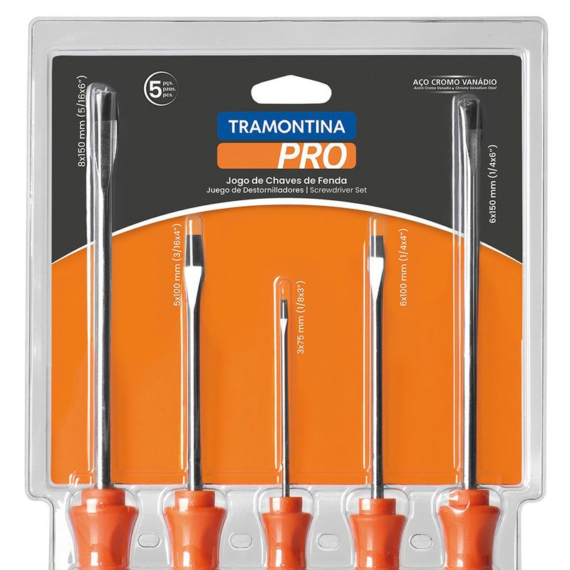 Jogo de Chaves de Fenda 5 Peças (44130/515) - Tramontina Pro