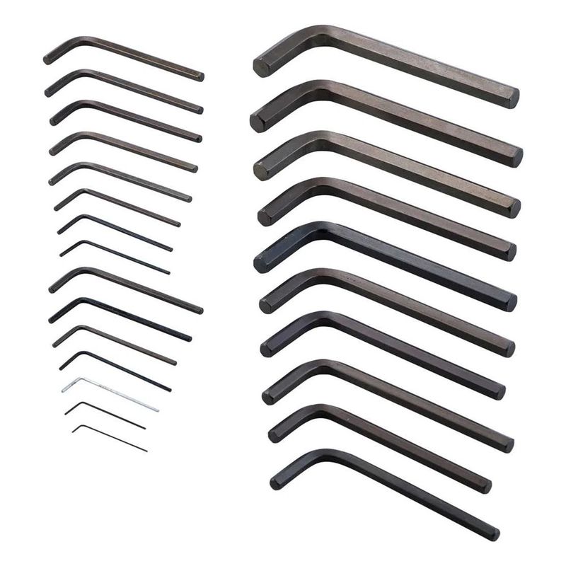 Jogo de Chaves Allen 25 Peças mm e pol. 012107 - Gedore