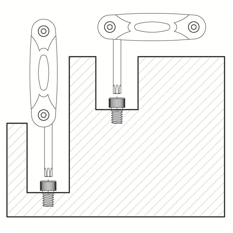 Jogo de Chave Trafix com Armação 7 Peças Tramontina PRO