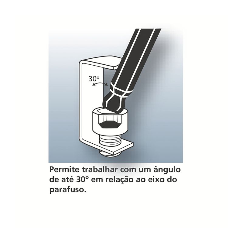 Jogo de Chaves Allen Hexagonal Abaulada 9 Peças (44460/209) - Tramontina Pro