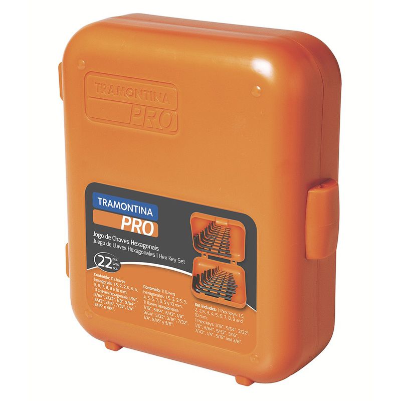 Estojo Com Chaves Hexagonais 22 Peças (44420/222) - Tramontina Pro