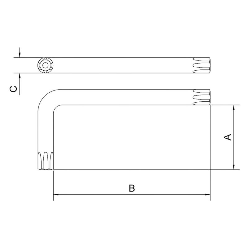 Chave Allen Com Guia T10 (44455/010) - Tramontina Pro