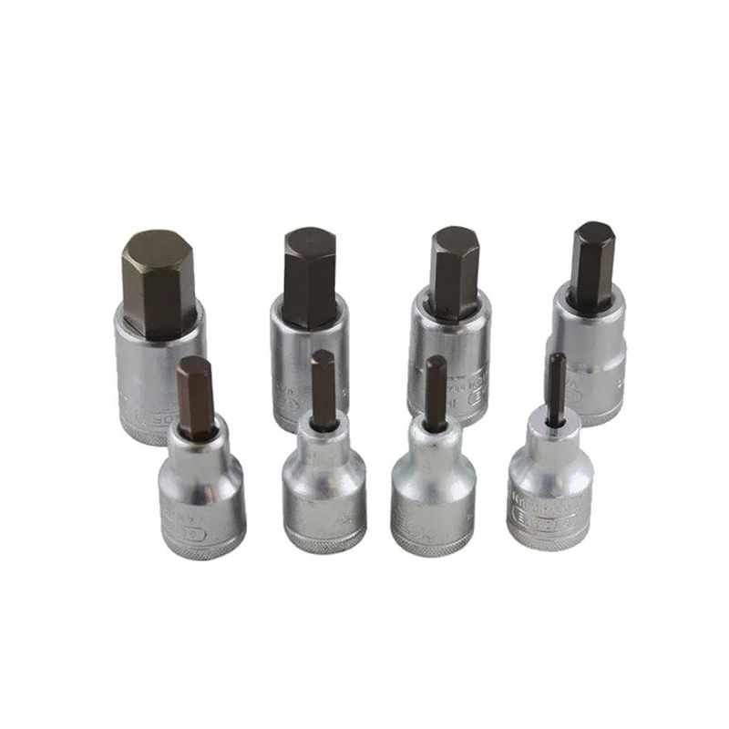 Jogo de Soquetes Hexagonal 1/2'' 4 à 17mm 8 Peças 016201 - Gedore