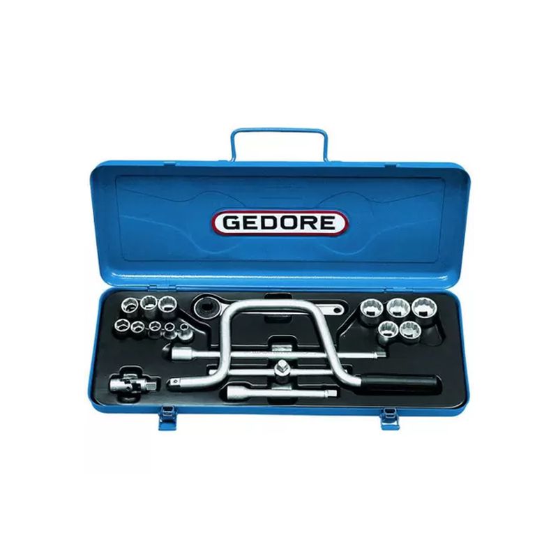 Jogo de Soquetes e Acessórios 3/8'' 19 Peças - GEDORE