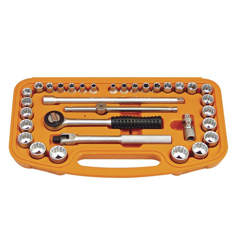 Maleta Com Soquetes e Acessórios 3/8'' - 33 Peças (44819/233) - Tramontina Pro