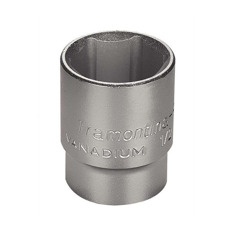 Soquete Sextavado em Aço Cromo Vanádio 27 mm - Encaixe 1/2'' - Tramontina Pro