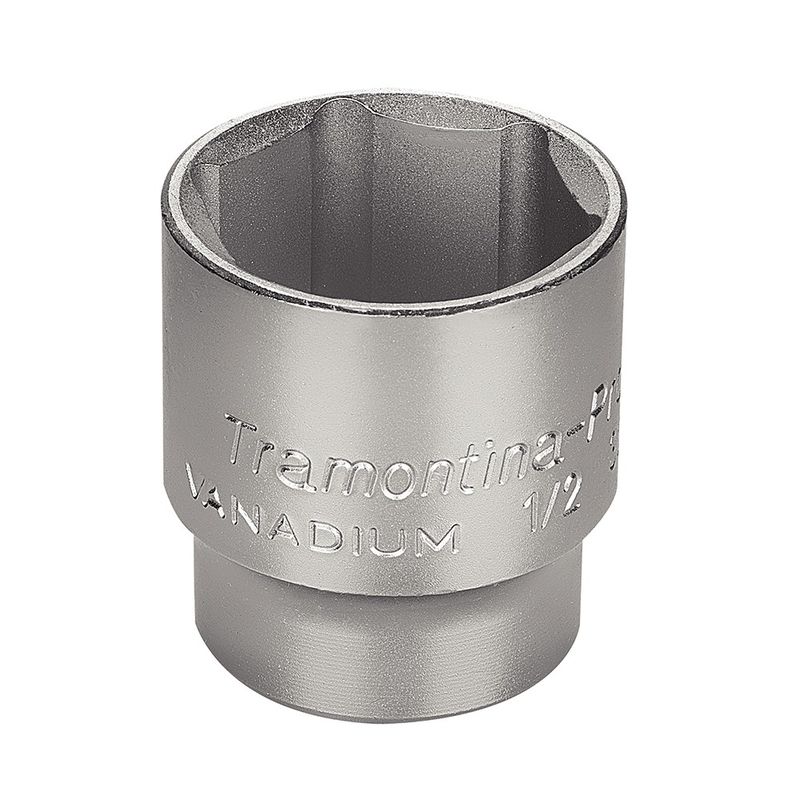 Soquete Sextavado em Aço Cromo Vanádio 32 mm - Encaixe 1/2'' - Tramontina Pro