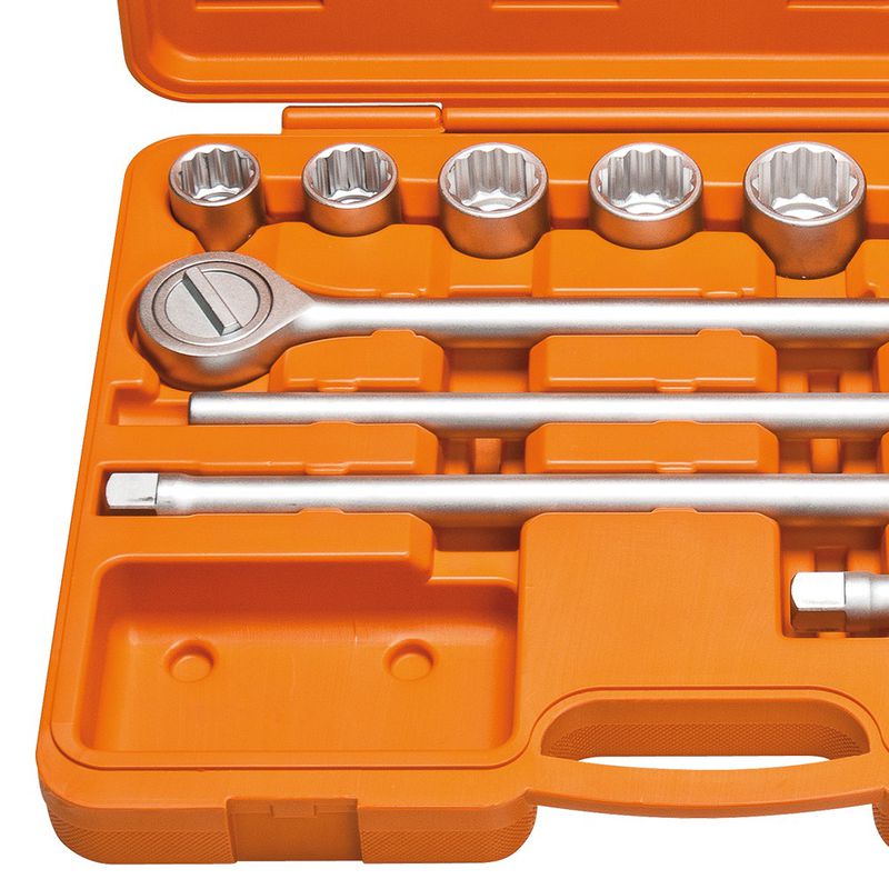 Maleta Com Soquetes Estriados e Acessórios 3/4'' - 14 Peças (44853/214) - Tramontina Pro