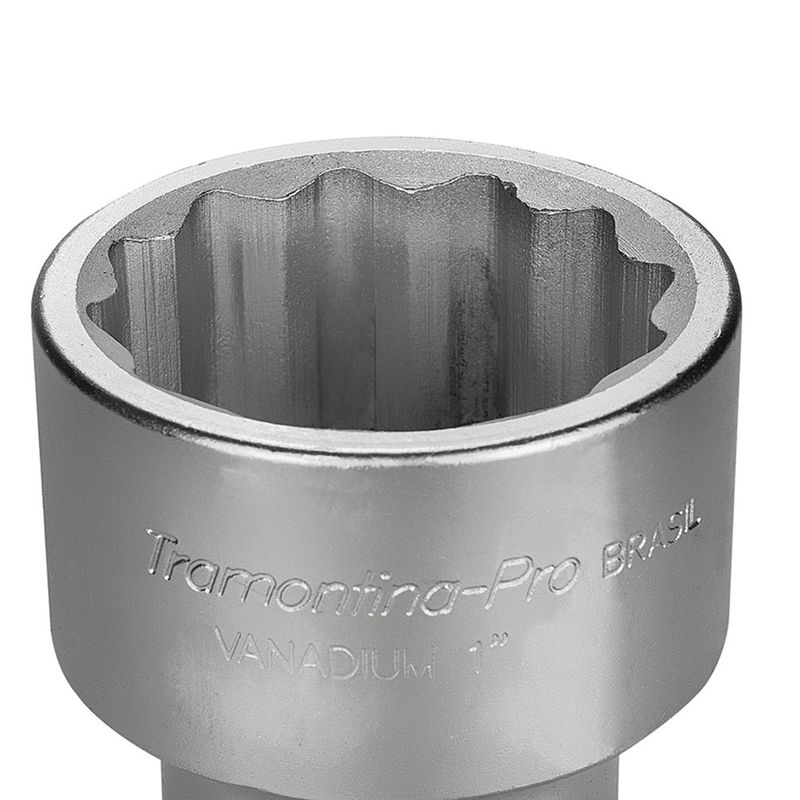 Soquete Estriado em Aço Cromo Vanádio 2.5/8'' - Encaixe 1'' Tramontina PRO
