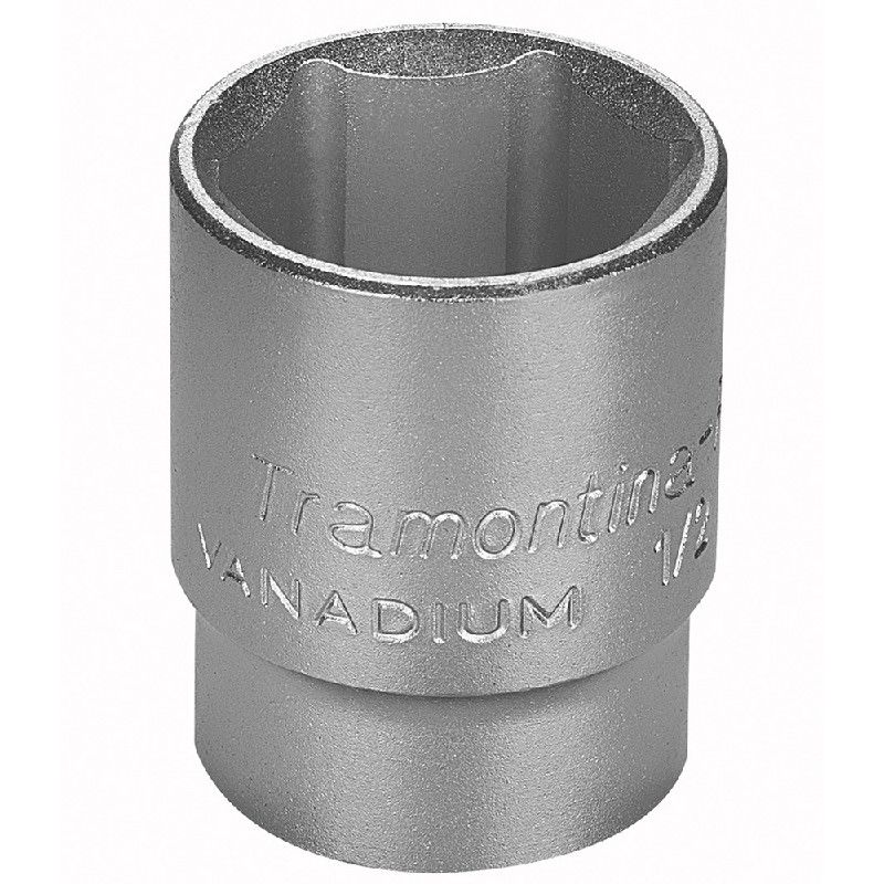 Soquete Sextavado em Aço Cromo Vanádio 28 mm - Encaixe 1/2'' - Tramontina Pro