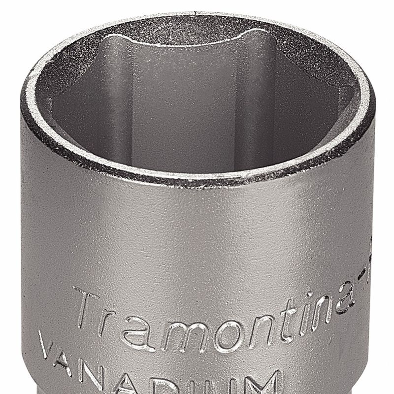 Soquete Sextavado em Aço Cromo Vanádio 28 mm - Encaixe 1/2'' - Tramontina Pro